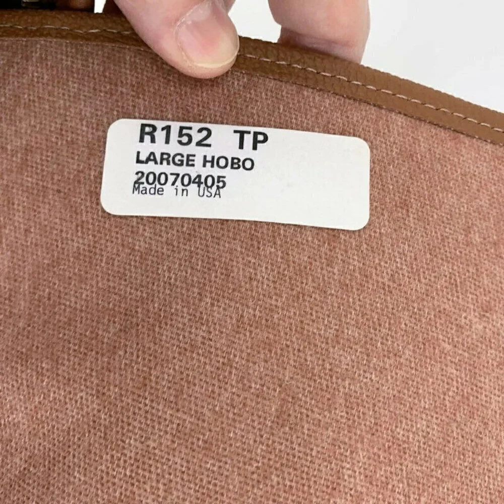 Dooney & Bourke Hobo Bag Purse Style R152 TP All Weather Leather Pebbled